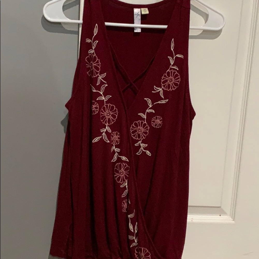 Francesca’s Maroon Tank Top
